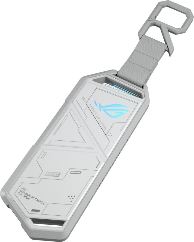 Портативний корпус ASUS для SSD ROG STRIX ARION ESD-S1C/WHT/G/AS PCIe NVMe M.2 2230/2242/2260/2280 USB Type-C 3.2 Gen 2x1 білий