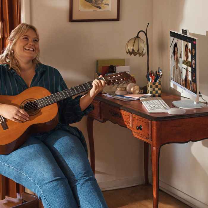 HP AiO All-in-One 27" FHD IPS AG, Intel i3-N300, 8GB, F512GB, UMA, WiFi, km+m, DOS, white