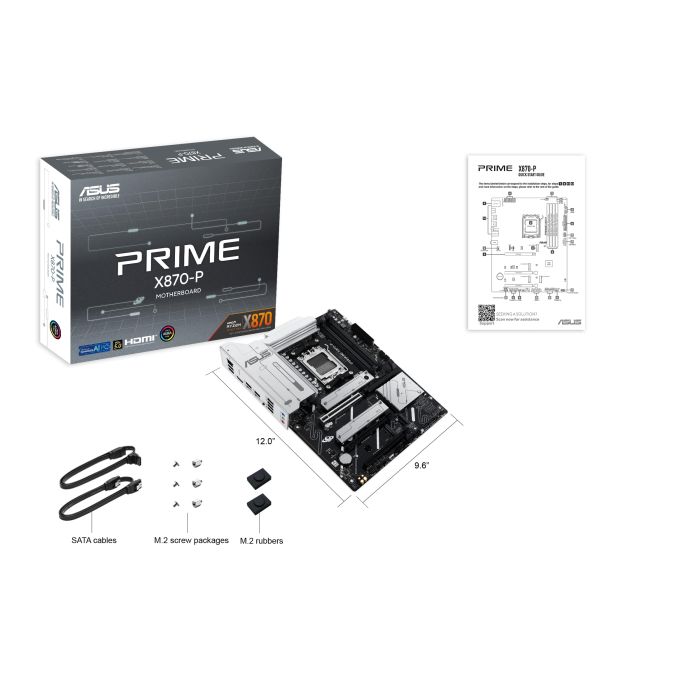Материнcкая плата ASUS PRIME X870-P sAM5 X870 4xDDR5 M.2 HDMI ATX