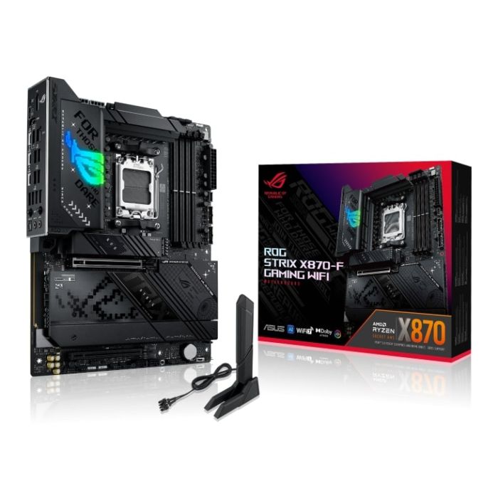 Материнcька плата ASUS ROG STRIX X870-F GAMING WIFI sAM5 X870 4xDDR5 M.2 HDMI DP WiFi BT ATX