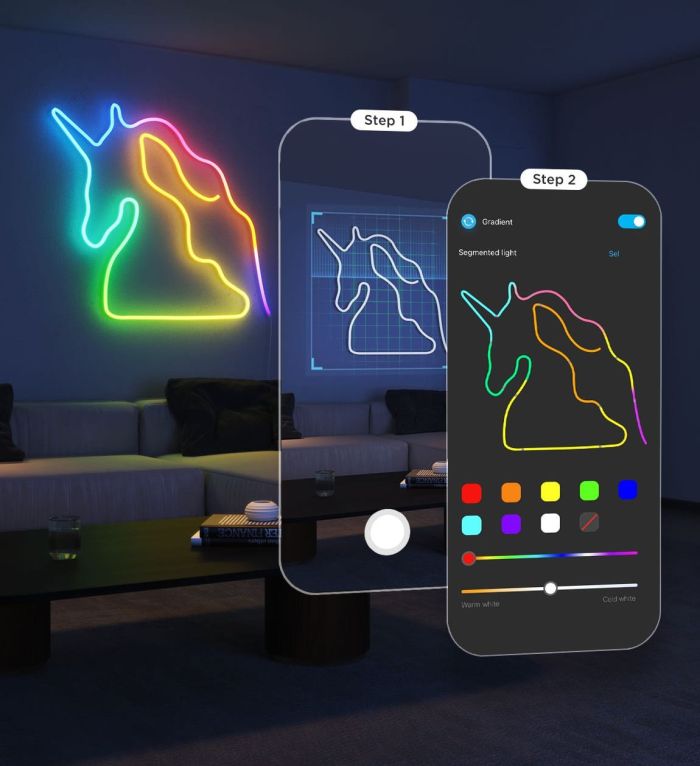 Лента светодиодная умная Govee H61D3 Neon Rope Light 2, 5м, RGBIC, WI-FI/Bluetooth, Белый