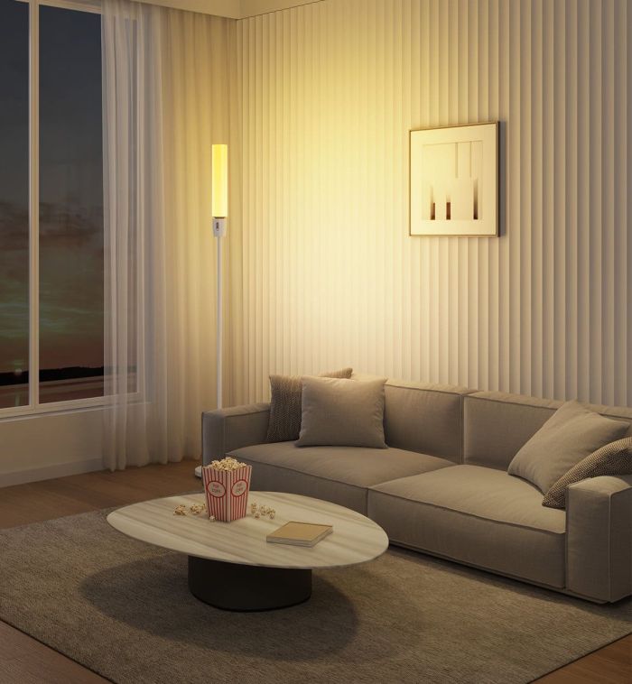 Торшер умный Govee H6078, 1500Lm, RGBICW, WI-FI/Bluetooth, Белый