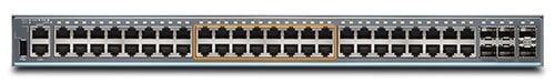 Коммутатор Juniper EX2300 Class 48 Port Multi-Gig 32x1G, 16x1G/2.5G copper ports PoE+, 6x1/10G SFP/SFP+, 750W