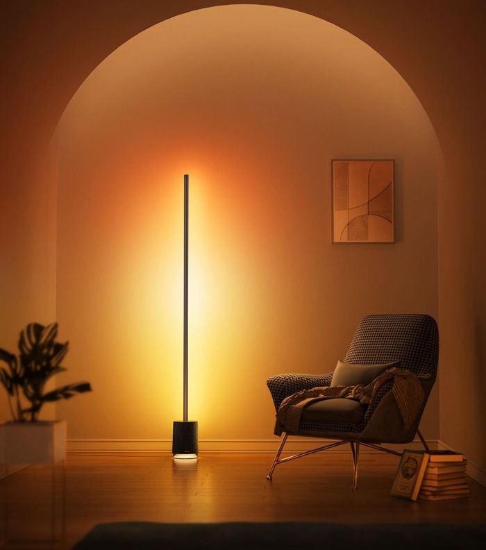 Торшер розумний Govee H6079, 1500Lm, RGBICW, with speaker, WI-FI/Bluetooth, чорний