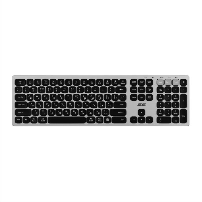 2E Keyboard membrane KS270 109key, WL/BT, EN/UK, grey-black