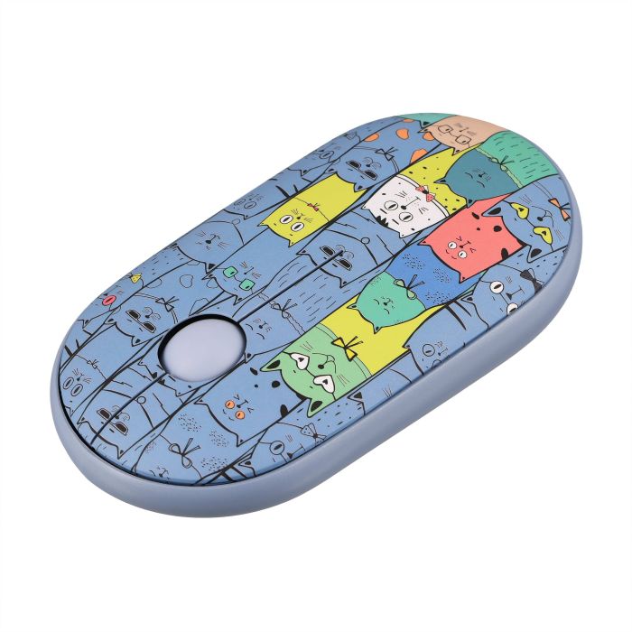 Мышь 2E MF300 PETS:CATS Silent WL BT, синий