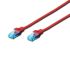 DIGITUS patch cable CAT 5e UTP, 2m, AWG 26/7, CCA, PVC, red