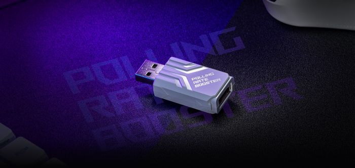 Адаптер підвищення частоти опитування ASUS ROG Polling Rate Booster 8000 Гц, білий