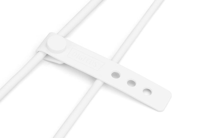 DIGITUS USB-C Silicone charging cable, USB-A - USB-C 2m, USB 2.0, 60W, white