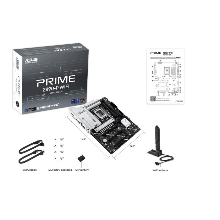 Материнcкая плата ASUS PRIME Z890-P WIFI s1851 Z890 4xDDR5 M.2 HDMI DP Wi-Fi BT ATX