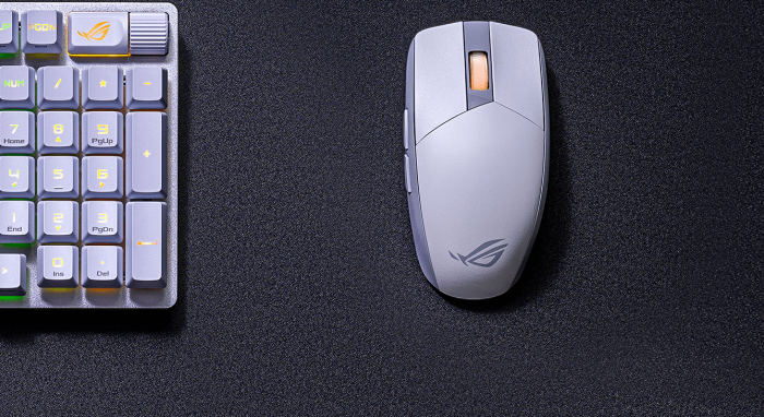 Мышь ASUS ROG Strix Impact III, RGB, WL/BT, белый