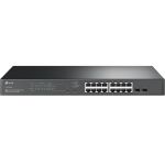 Комутатор TP-LINK  16x1GE (16xPoE), 2xSFP, 150W, WebSmart TP-Link SG2218P