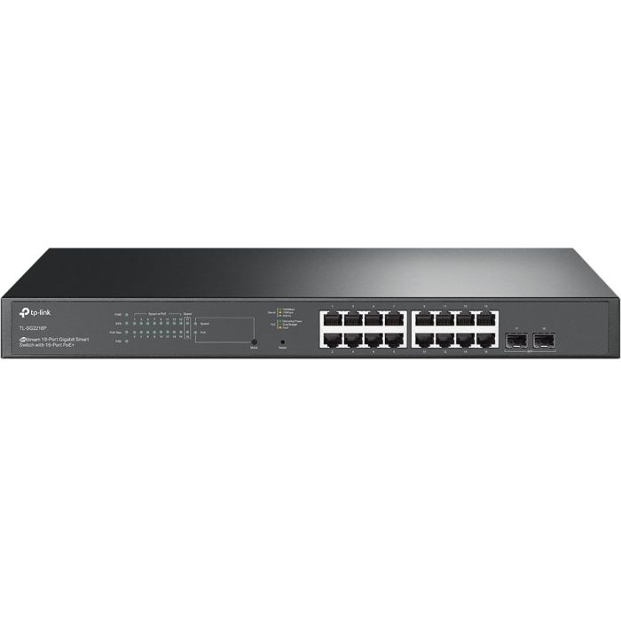 TP-LINK Switch  16x1GE (16xPoE), 2xSFP, 150W, WebSmart TP-Link SG2218P
