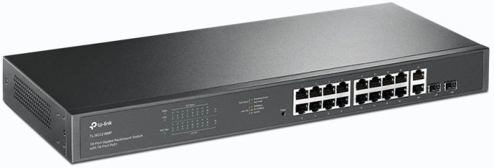 TP-LINK Switch  16x1GE (16xPoE), 2xSFP, 150W, WebSmart TP-Link SG2218P