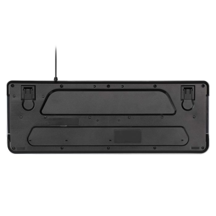 Клавиатура мембранная 2E KS120 104key, USB-A, EN/UK, White LED, чёрный