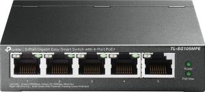 Комутатор TP-LINK  5xGE (4xPoE), 120Вт, WebSmart TP-Link TL-SG105MPE