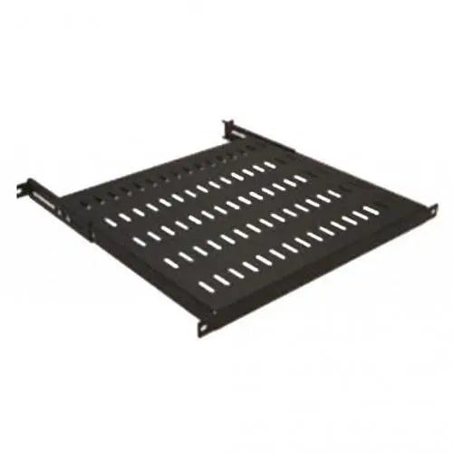 Полка MIRSAN 19", 1U, регулируемая 700-800 мм, черная