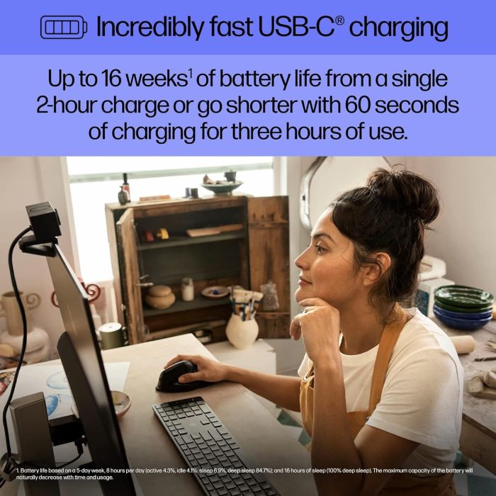 HP Mouse 920 Ergonomic Vertical, WL/BT, black