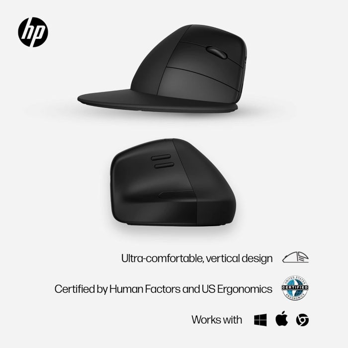 HP Mouse 920 Ergonomic Vertical, WL/BT, black