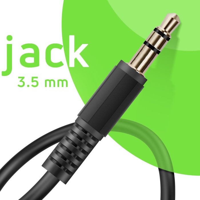 Кабель jack 3.5 > jack 3.5 (M/M) Belkin 1м, чорний
