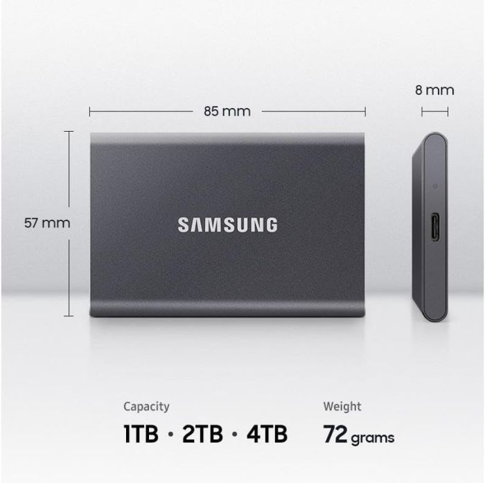 Портативний SSD Samsung 4TB USB 3.2 Gen 2 Type-C T7 Shield