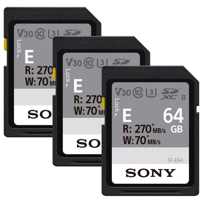 Sony 128GB SDXC C10 UHS-II U3 V60 R270/W100MB/s Entry