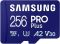 Samsung microSDXC 256GB C10 UHS-I R180/W130MB/s PRO Plus + SD