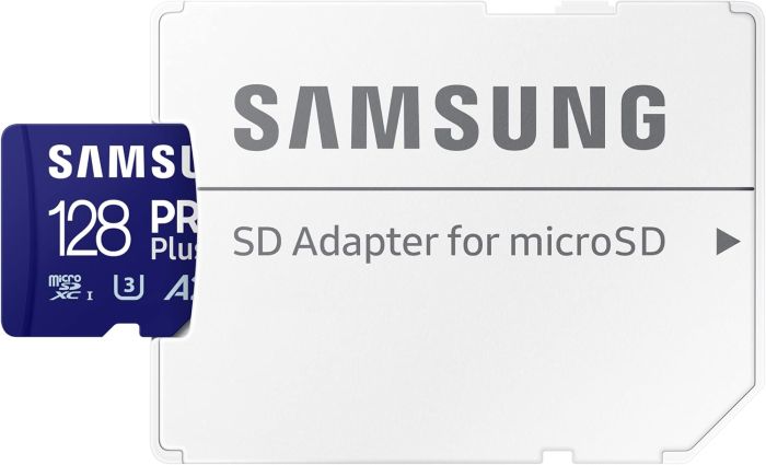 Карта пам'яті Samsung microSD  128GB C10 UHS-I R180MB/s PRO Plus