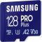Карта пам'яті Samsung microSD  128GB C10 UHS-I R180MB/s PRO Plus