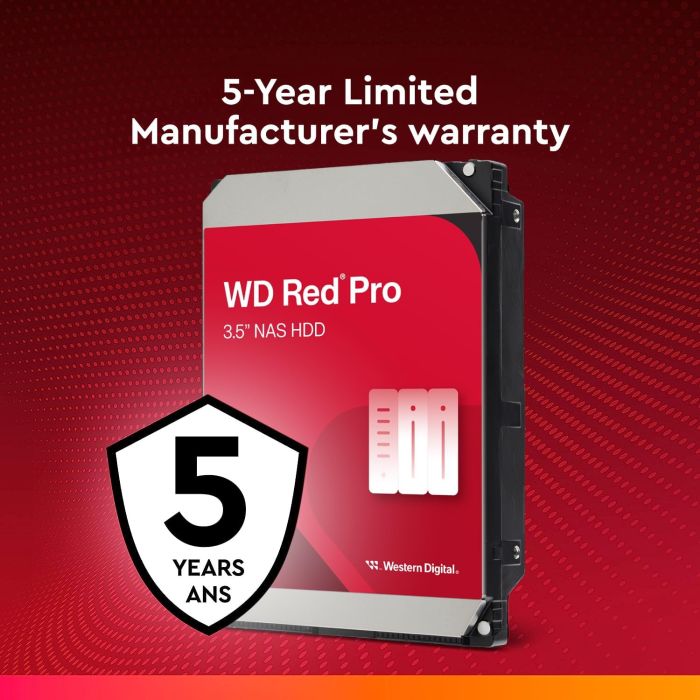 WD  8TB 3.5" 7200 256MB SATA Red Pro NAS
