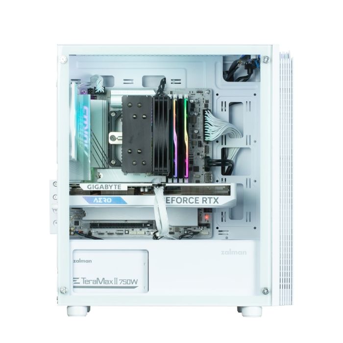 Корпус Zalman T4 Plus без БЖ, 2xUSB3.0, 1xUSB2.0, 1x120мм ARGB, VGA 3200мм, LCS ready, TG Side Panel, mATX, білий