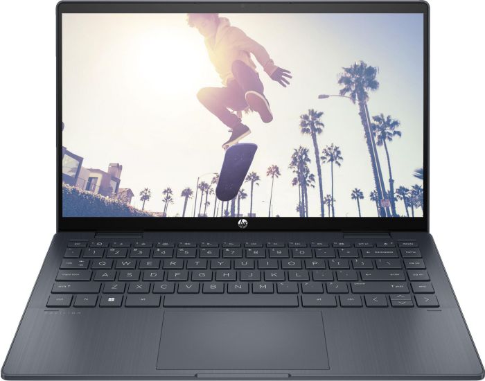 Ноутбук HP Pavilion x360 14-ek2001ua 14" FHD IPS Touch, Intel 7-150U, 16GB, F1024GB, UMA, DOS, синий