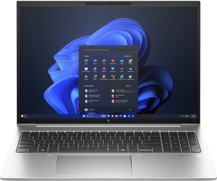 Ноутбук HP EliteBook 860-G11 16" WUXGA IPS AG, Intel U7-165U, 32GB, F1024GB, UMA, LTE, DOS, серебристый