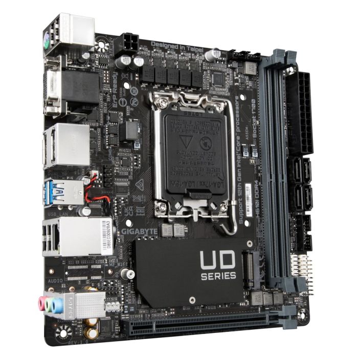 GIGABYTE Motherboard  s1700 H610 2xDDR5 M.2 HDMI D-Sub ATX Gigabyte H610I