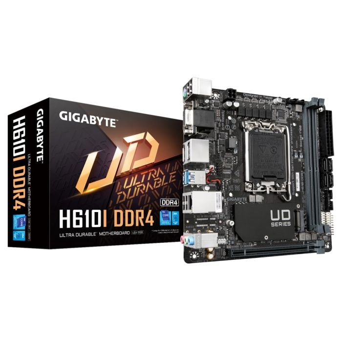 GIGABYTE Motherboard  s1700 H610 2xDDR5 M.2 HDMI D-Sub ATX Gigabyte H610I