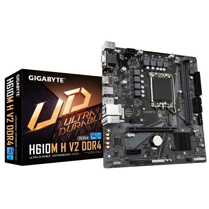 Материнская плата GIGABYTE H610M H V2 s1700 H610 2xDDR5 HDMI D-Sub mATX