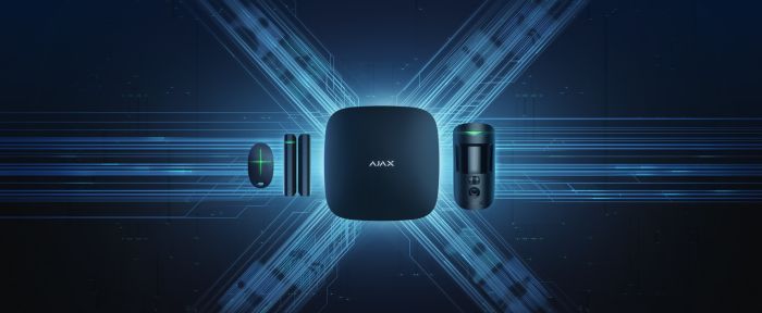 Комплект охранной сигнализации Ajax HDR StarterKit Cam Plus, hub 2 plus, motioncam HDR, doorprotect, spacecontrol, jeweller, беспроводной, черный