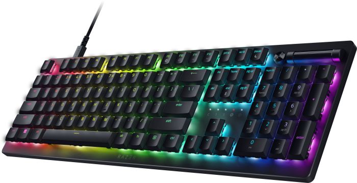 Клавіатура механічна Razer DeathStalker V2 105key, Red Switch, USB-A, EN/RU, RGB, чорний
