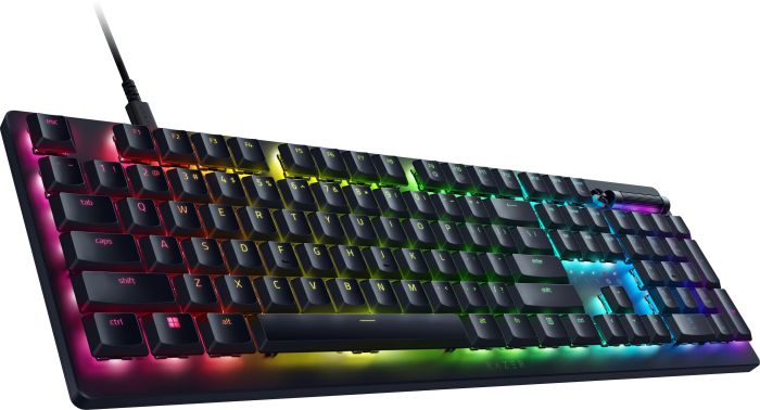 Клавіатура механічна Razer DeathStalker V2 105key, Red Switch, USB-A, EN/RU, RGB, чорний