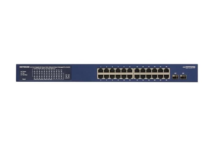 NETGEAR Switch GS724TP 24xGE PoE, 2xSFP, 190W, Managed L2
