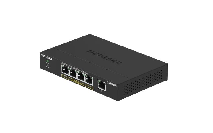 NETGEAR Switch GS305PP 5xGE (4xPoE), 83W, Unmanaged