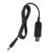 Сable USB-A > DC 5.5х2.5mm charge 2Е 1m, 9V/1A, black