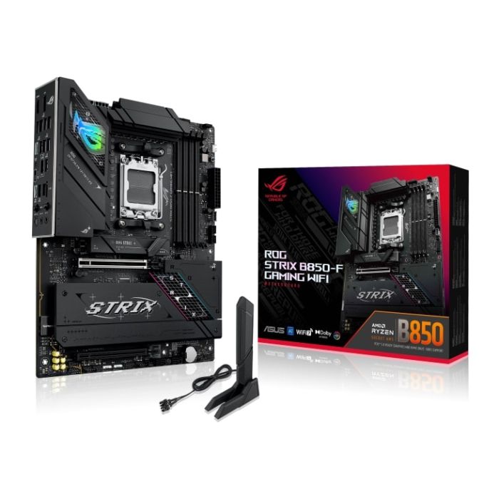 Материнcька плата ASUS ROG STRIX B850-F GAMING WIFI sAM5 B850 4xDDR5 M.2 HDMI DP USB BT ATX