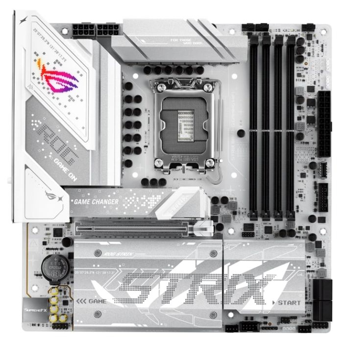 Материнcкая плата ASUS ROG STRIX B860-G GAMING WIFI s1851 B860 4xDDR5 M.2 DP HDMI USB Type-C Wi-Fi BT mATX белый