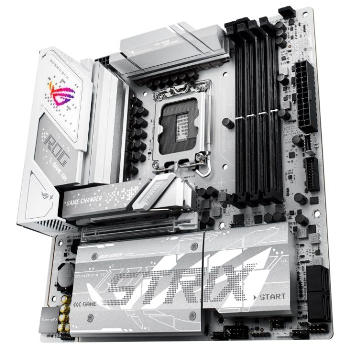 Материнcкая плата ASUS ROG STRIX B860-G GAMING WIFI s1851 B860 4xDDR5 M.2 DP HDMI USB Type-C Wi-Fi BT mATX белый