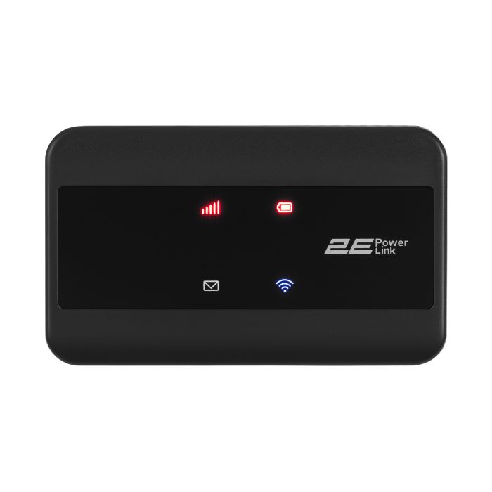 Мобільний маршрутизатор 2E PowerLink (MiFi-2) LTE, Wi-Fi4, 1xType-C, 1xCRC9, 2100мА•год чорний