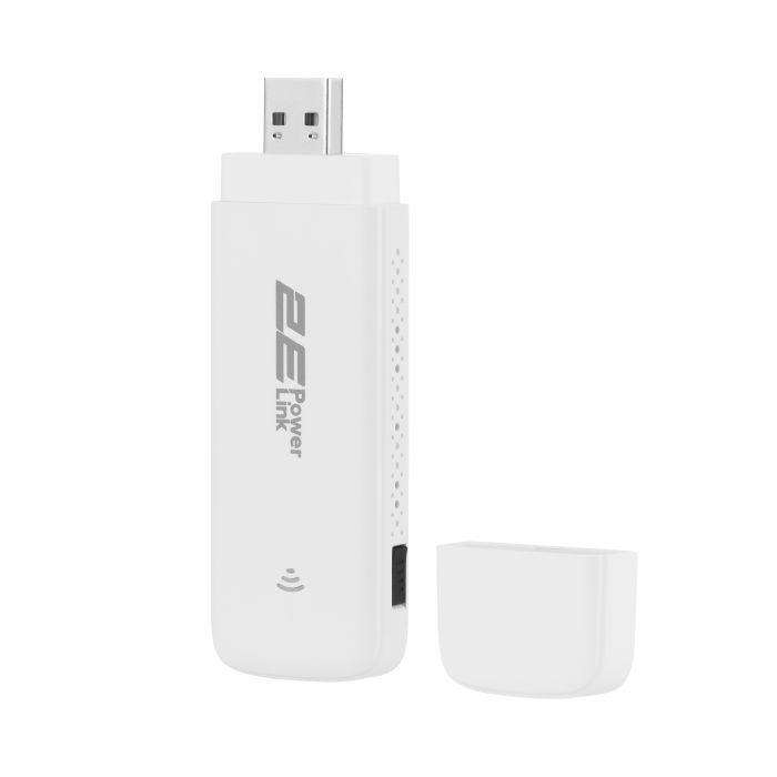 Мобильный маршрутизатор 2E PowerLink (MiFi-1 2024) LTE, Wi-Fi4, 1xUSB, 1xCRC9 белый