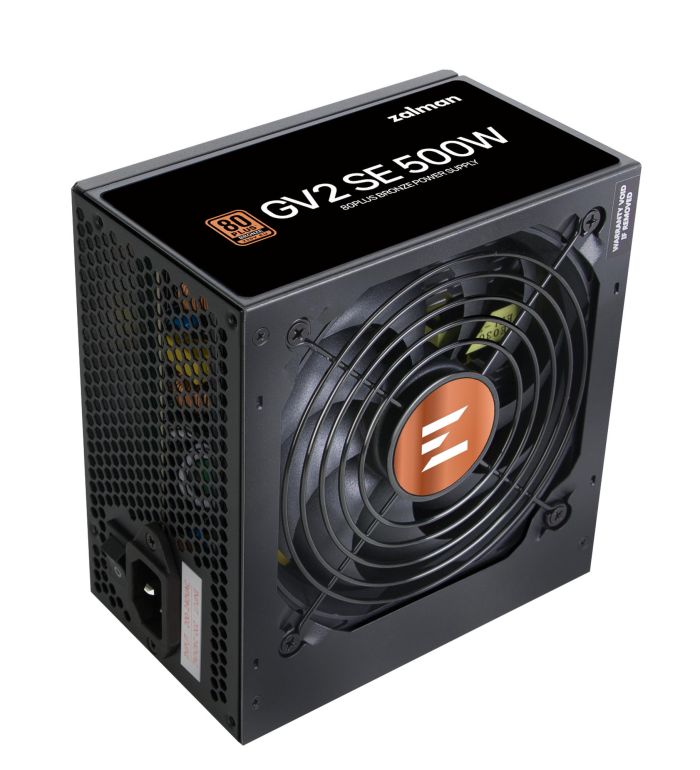 Блок питания Zalman GV2SE  (500W) 88%, 80+ Bronze, 120мм, 1xMB 24pin(20+4), 1xCPU(4pin+ 8pin), 3xMolex, 6xSATA, 2xPCIe 8pin(6+2)