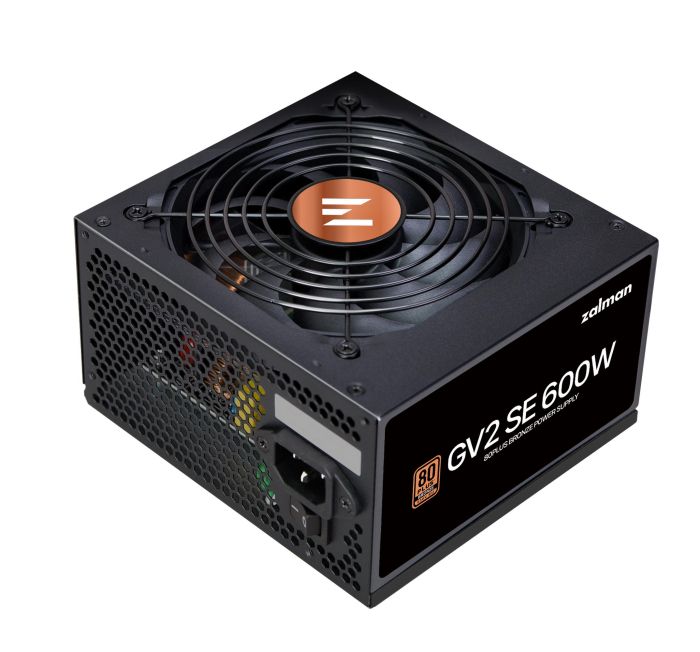 Блок питания Zalman GV2SE  (600W) 88%, 80+ Bronze, 120мм, 1xMB 24pin(20+4), 1xCPU(4pin+ 8pin), 4xMolex, 6xSATA, 2xPCIe 8pin(6+2)