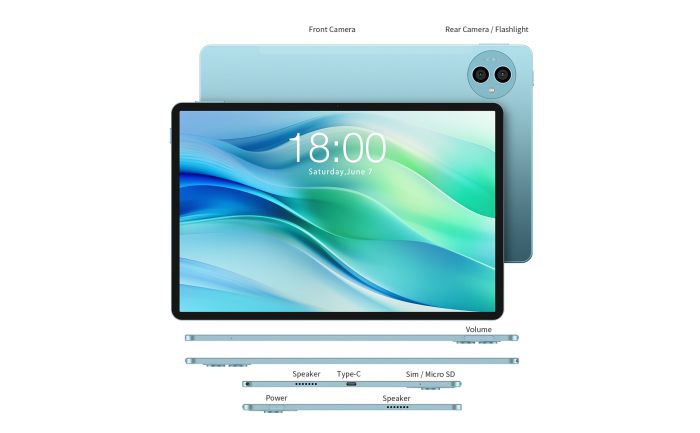 Планшет Teclast P50 11" 6ГБ, 128ГБ, LTE, 8000мА•год, Android, голубой